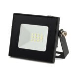 10W LED prožektorius TIGA, SMD, 4000K (natūraliai balta), 800lm, IP65, juodu korpusu