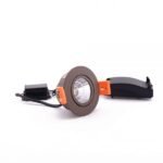 3W įmontuojamas LED šviestuvas, 3000K, IP44, rudos spalvos - Image 2