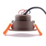 3W įmontuojamas LED šviestuvas, 3000K, IP44, rudos spalvos - Image 3
