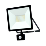 70W LED prožektorius TOLEDOSENS PRO, su judesio davikliu, 4000K (natūraliai balta), 6300 lm, IP54, juodu korpusu