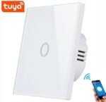 Vienpolis sensorinis jungiklis su nuotoliniu valdymu (WIFI) , baltas