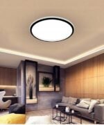 66W LED paviršinis šviestuvas, montuojamas prie lubų „APOLLO“, su valdymo pulteliu, juodas - Image 4