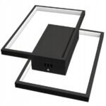 45W LED paviršinis šviestuvas, montuojamas prie lubų „POLARIS“, su valdymo pulteliu, juodas - Image 4