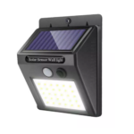 Sieninis lauko šviestuvas su saulės baterija Solar, 3W, 5500K-6000K (šaltai balta), IP65, juodos spalvos - Image 3