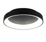54W LED paviršinis šviestuvas, montuojamas prie lubų „NOVA“, su valdymo pulteliu, juodas