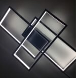 72W LED paviršinis šviestuvas, montuojamas prie lubų „ORION“, su valdymo pulteliu, juodas - Image 2