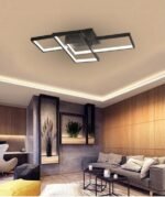 72W LED paviršinis šviestuvas, montuojamas prie lubų „ORION“, su valdymo pulteliu, juodas - Image 3