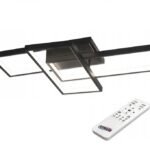 72W LED paviršinis šviestuvas, montuojamas prie lubų „ORION“, su valdymo pulteliu, juodas